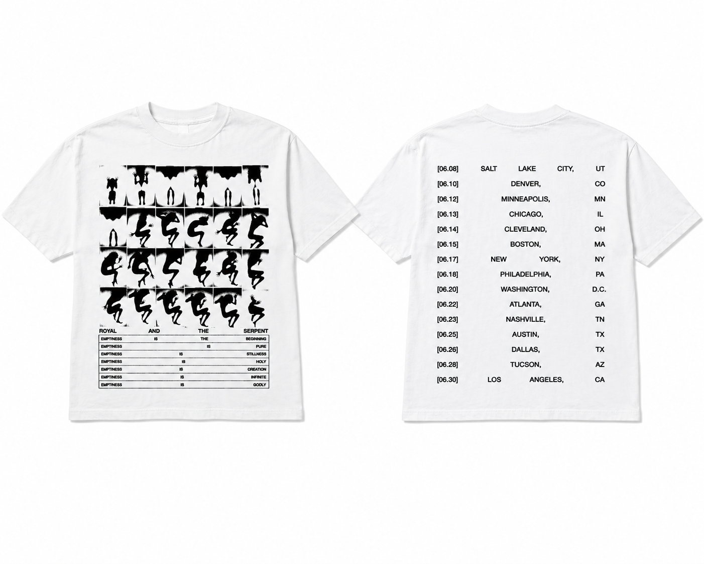 "EMPTINESS IS..." TOUR T-SHIRT