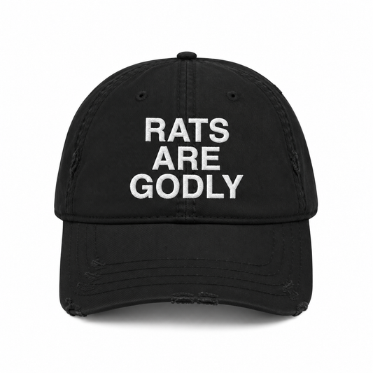 "RATS ARE GODLY" HAT
